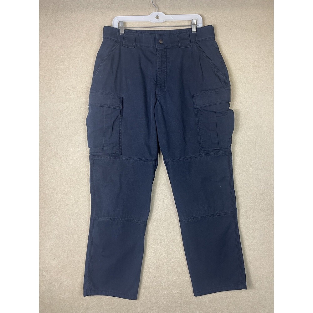 5.11 Tactical Series Cargo Pants Mens Large Navy Blue Ripstop 74003 Work Pant
